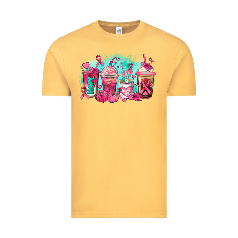 Breast Cancer  Coffee Cups Vintage Tee by AdoDesignShop | Teevron