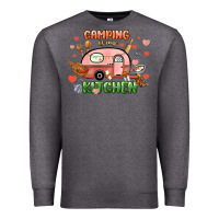 Charcoal Heather camping is my kitchen Premium Sweatshirt - NancyCooperArtShop