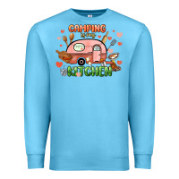 Ocean Blue camping is my kitchen Premium Sweatshirt - NancyCooperArtShop