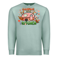 Seafoam camping is my kitchen Premium Sweatshirt - NancyCooperArtShop