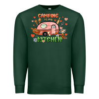 Sports Green camping is my kitchen Premium Sweatshirt - NancyCooperArtShop
