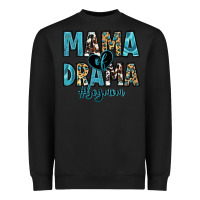 Black mama of drama boy mom Heavyweight Sweatshirt - Zillion Design Studio