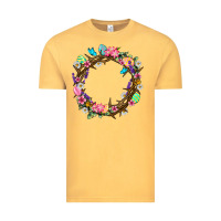 Vintage Mustard Crown of thorns Easter Day Vintage Tee - Neo Western