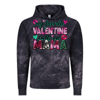 Cloud Black my favorite valentine calls me mama Vintage Hoodie - Zillion Design Studio
