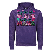 Cloud Purple my favorite valentine calls me mama Vintage Hoodie - Zillion Design Studio