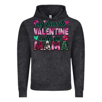 Vintage Black my favorite valentine calls me mama Vintage Hoodie - Zillion Design Studio