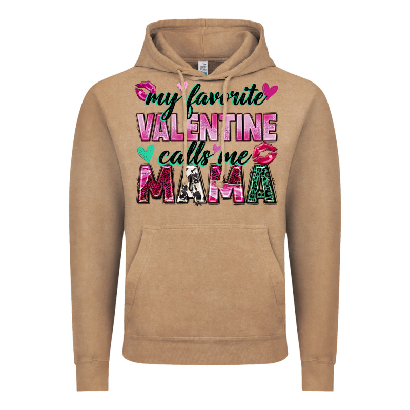 My Favorite Valentine Calls Me Mama Vintage Hoodie by Zillion Design Studio | Teevron