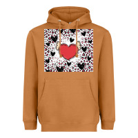 Meerkat valentine's day hearts Heavyweight Hoodie - MaliasSmallBusiness
