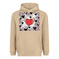 Mushroom valentine's day hearts Heavyweight Hoodie - MaliasSmallBusiness