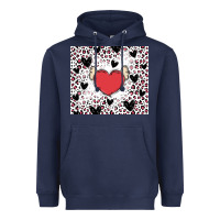 Valentine's Day Hearts Heavyweight Hoodie | Teevron