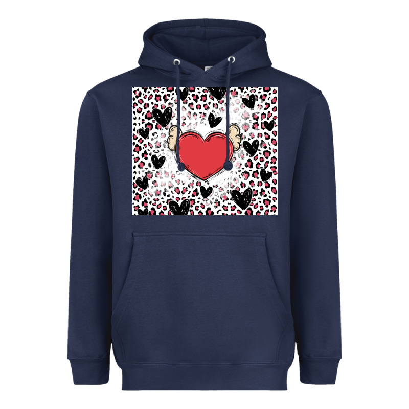 Valentine's Day Hearts Heavyweight Hoodie by MaliasSmallBusiness | Teevron