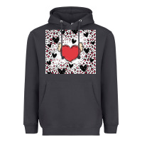 Smoke valentine's day hearts Heavyweight Hoodie - MaliasSmallBusiness
