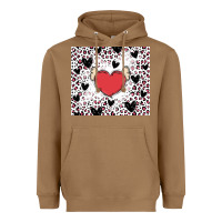 Toasted Coconut valentine's day hearts Heavyweight Hoodie - MaliasSmallBusiness