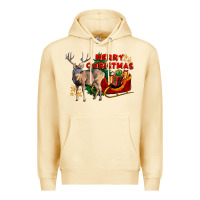 Pina Colada Merry Christmas Deer Premium Hoodie - LillyAllenDesigns