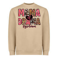 Mushroom mama of drama girl mom Heavyweight Sweatshirt - Zillion Design Studio