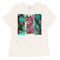 Bone pink floral nurse with flowers Ladies Tee - AdoDesignShop