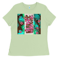 Matcha pink floral nurse with flowers Ladies Tee - AdoDesignShop