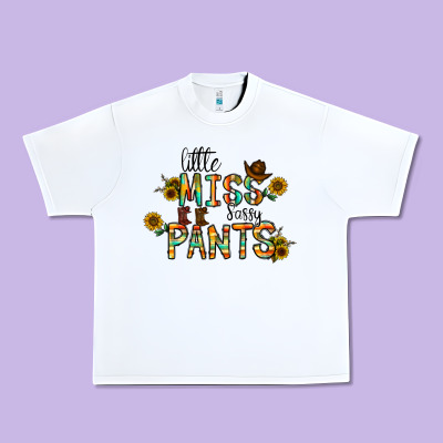 Little Mıss Sassy Pants Urban Heavy Tee Designed By Cowhidedigitalart