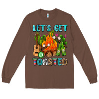 Chestnut let's get toasted with camp fire Long Sleeve Tee - AdoDesignShop