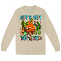 Mushroom let's get toasted with camp fire Long Sleeve Tee - AdoDesignShop