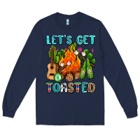 Navy let's get toasted with camp fire Long Sleeve Tee - AdoDesignShop