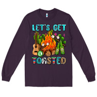 Plum let's get toasted with camp fire Long Sleeve Tee - AdoDesignShop