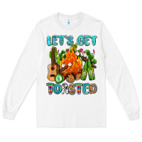 White let's get toasted with camp fire Long Sleeve Tee - AdoDesignShop