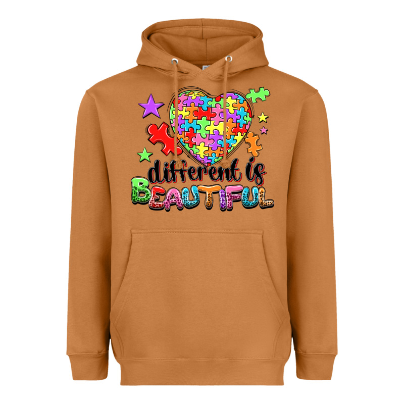 Different Is Beautiful Heavyweight Hoodie by NancyCooperArtShop | Teevron