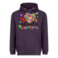 Plum Different is beautiful Heavyweight Hoodie - NancyCooperArtShop