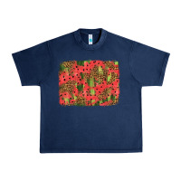 Navy watermelon leopard pattern background Urban Heavy Tee - HRA Design Shop