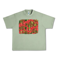 Oil Green watermelon leopard pattern background Urban Heavy Tee - HRA Design Shop