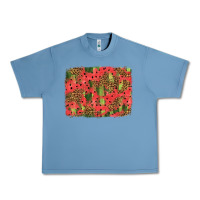 Pebble Blue watermelon leopard pattern background Urban Heavy Tee - HRA Design Shop