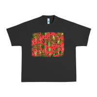 Pigment Black watermelon leopard pattern background Urban Heavy Tee - HRA Design Shop