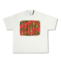 Pistachio watermelon leopard pattern background Urban Heavy Tee - HRA Design Shop