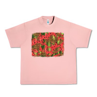 Salmon watermelon leopard pattern background Urban Heavy Tee - HRA Design Shop