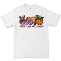 White peace love halloween Premium Tee - BarkalooDesign