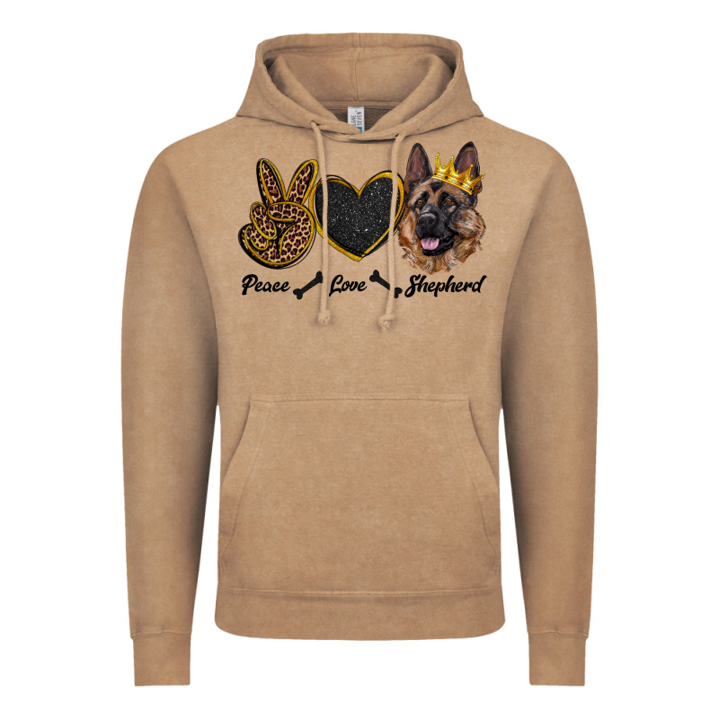 Peace Love Shepherd Vintage Hoodie by RanaPortraitStore | Teevron
