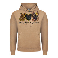 Vintage Coffee peace love shepherd Vintage Hoodie - RanaPortraitStore