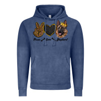 Vintage Denim peace love shepherd Vintage Hoodie - RanaPortraitStore
