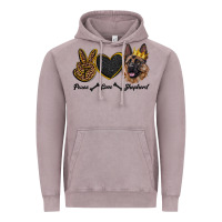 Vintage Zinc peace love shepherd Vintage Hoodie - RanaPortraitStore