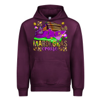 Mauve Wine Mardi Gras cruise Urban Hoodie - NancyCooperArtShop