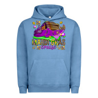 Pigment Pebble Blue Mardi Gras cruise Urban Hoodie - NancyCooperArtShop