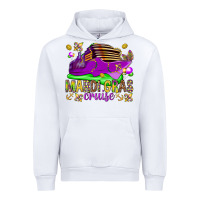 White Mardi Gras cruise Urban Hoodie - NancyCooperArtShop