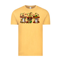 Vintage Mustard mexican gnomies Vintage Tee - FaDigitalArtStudio