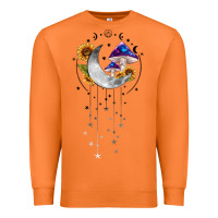 Carrot moon and mushrooms with sunflower Premium Sweatshirt - MaliasSmallBusiness