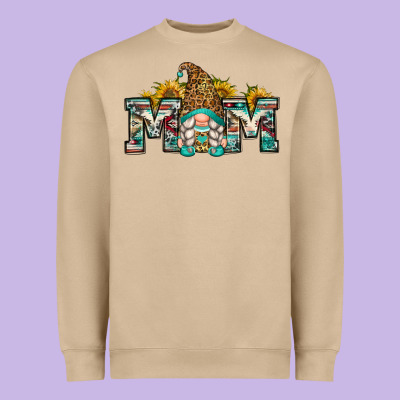 Mom Gnome Heavyweight Sweatshirt Designed By Zillion Design Studio