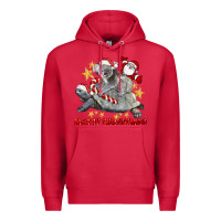 Cardinal Merry Christmas Tortoise And Koala Premium Hoodie - LillyAllenDesigns