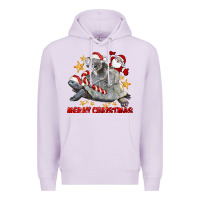 Lilac Merry Christmas Tortoise And Koala Premium Hoodie - LillyAllenDesigns