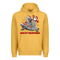 Mustard Merry Christmas Tortoise And Koala Premium Hoodie - LillyAllenDesigns