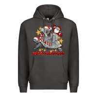 Smoke Merry Christmas Tortoise And Koala Premium Hoodie - LillyAllenDesigns